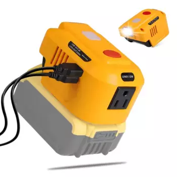 Инвертор питания для аккумулятора Dewalt, постоянный ток 18-20 в, переменный ток 110/220 В, двойной USB-адаптер для аккумулятора для кемпинга на открытом воздухе, аксессуары для электроинструментов