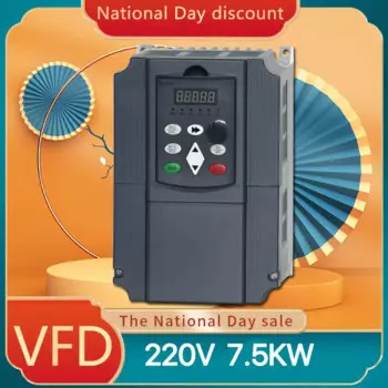 Инвертор VFD 1,5 кВт/2,2 кВт/преобразователь частоты 1ph 220 В вход и 220 В выход однофазный контроль скорости двигателя VFD преобразователь