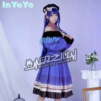 InYoYo PJSK Kiritani Haruka Косплей Костюм Проект Sekai Игровой Костюм Женское Платье Униформа Хэллоуин Вечеринка Наряд Одежда XS-XL Ne