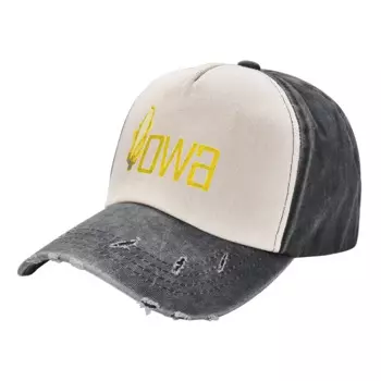Iowa Corn - шрифт Iowa желтая бейсболка State of Native Corncob Popart