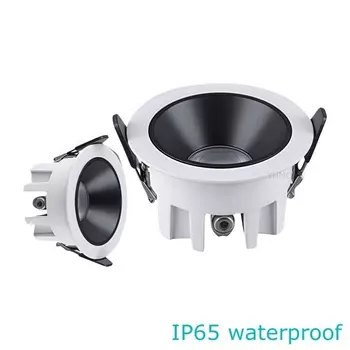 IP65 Водонепроницаемый Встроенный CRI98 Прожектор с регулируемой яркостью AC110-220V Ванная комната Кухня 7W10W15W20W24W30W Потолочный светильник Светодиодный антибликовый