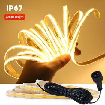 HEGEHE Водонепроницаемая светодиодная лента 12В/24В 480leds/м