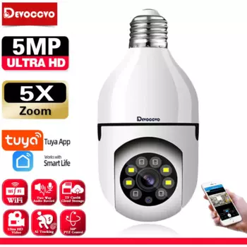 IP-камера для системы видеонаблюдения, 5 МП, Wi-Fi, PTZ