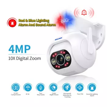 IP-камера ESCAM PT304 iCam365, 4 МП, 1440P, 10X