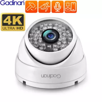 IP-камера Gadinan 8 МП 4K Super HD, 1/2 дюйма, H.265 + CCTV