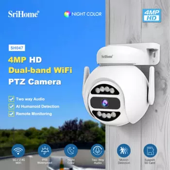 IP-камера купольная Srihome SH047, 4 МП, 1440P, PTZ