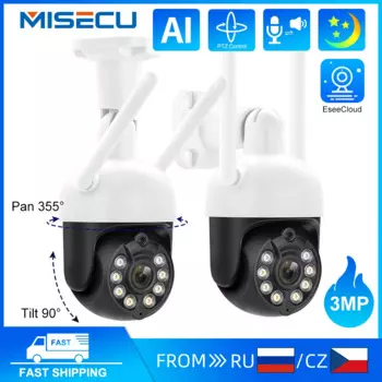 IP-камера MISECU уличная Беспроводная с Wi-Fi, 3 Мп, H.265, P2P