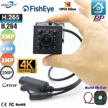 IP-камера рыбий глаз, 8 Мп, 5 МП, HD, 4 МП, 3 Мп, 2 МП