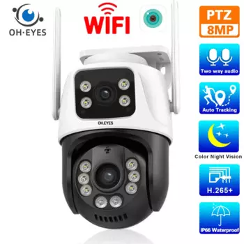 IP-камера видеонаблюдения, 4K, 8 Мп, PTZ, Wi-Fi