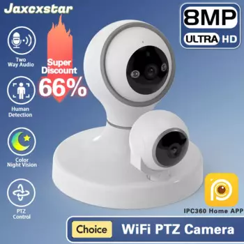 IP-камера видеонаблюдения, 4K, 8 Мп, Wi-Fi, PTZ