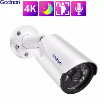 IP-камера видеонаблюдения Gadinan Ultra HD 4K 8 Мп, с функцией ночного видения
