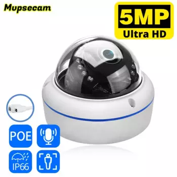 IP-камера видеонаблюдения HD, 5 МП, 3,6 мм, широкоугольная