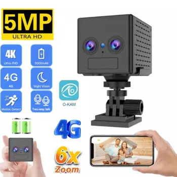 IP-камера видеонаблюдения OKAM 4K, 5 МП, 4G, с ИК-датчиком