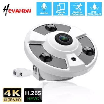 IP-камера видеонаблюдения «рыбий глаз», 8 Мп, 4 к, H.265, 5 Мп