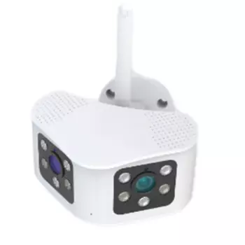 IP-камера видеонаблюдения с двойным объективом, 8 Мп, 180 °, евровилка