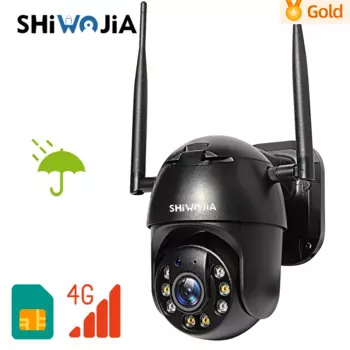 IP-камера видеонаблюдения shiвоенia, 1080P, Wi-Fi/4G, SIM
