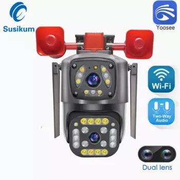 IP-камера Yoosee с двойным объективом, 4 МП, Wi-Fi