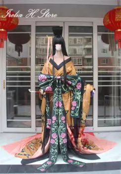 Irelia H индивидуальный Аниме Косплей holic ichiхара Юко косплей костюм желтая бабочка накидка кимоно платье женское индивидуальное