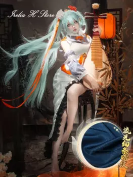 Irelia H Store Аниме k u cos m i платье, костюм для косплея, сексуальное платье, Женский костюм на Хэллоуин