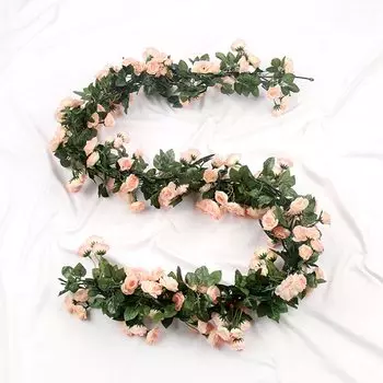 Искусственная цветочная гирлянда из роз smr