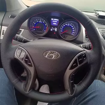Искусственная кожа для Hyundai Elantra 2011-2016 Avante i30 2012 2013 2014-2016, Аксессуары для автомобилей