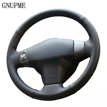 Искусственная кожа gnuшитые вручную черные фотообои для Toyota Yaris Vios RAV4 2006-2009 Scion XB 2008