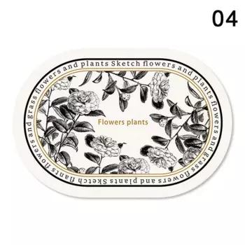 Искусственная кожаная овальная подставка для стола