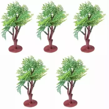 Искусственное дерево XMSJ зеленый пластик 5 шт