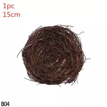 Искусственное гнездо из ротанга для праздника Happy Easter