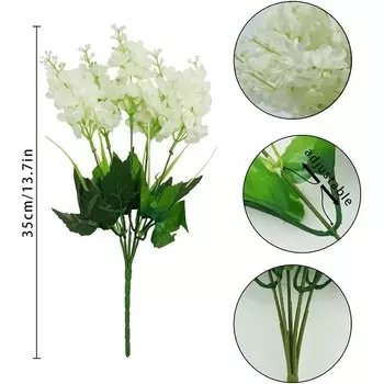 Искусственные белые цветы LISM