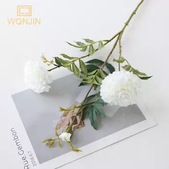 Искусственные белые хризантемы WQNJIN