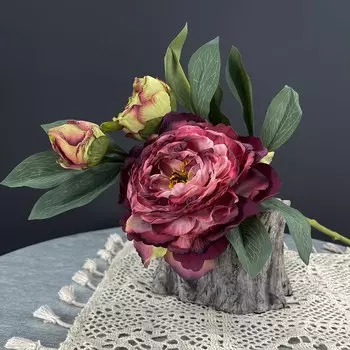 Искусственные белые пионы SunMade