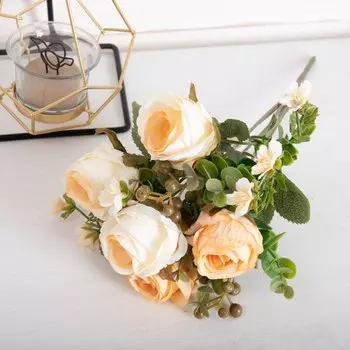 Искусственные белые розы DociDaci