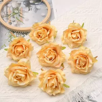 Искусственные белые розы Nanairo 30 шт