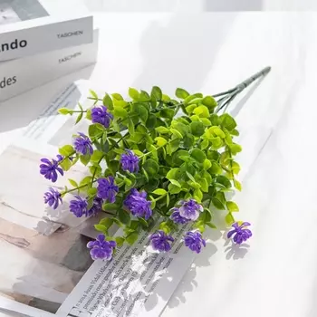 Искусственные цветы эвкалипта пластик smr