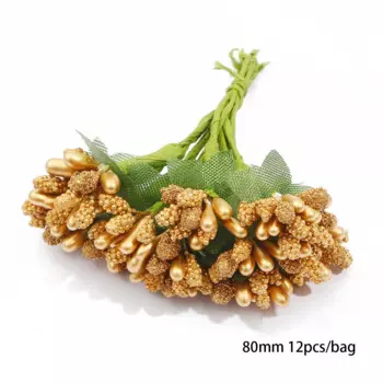 Искусственные цветы Beadia шампань золото