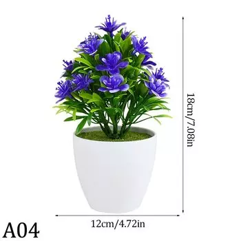 Искусственные цветы бонсай пластик 18 см