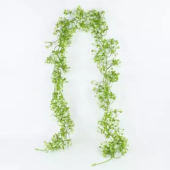 Искусственные цветы CYZIWEI, гирлянда из винограда и гипсофилы, 175 см