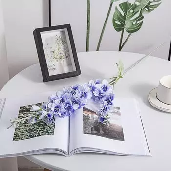 Искусственные цветы дельфиниума шелковые