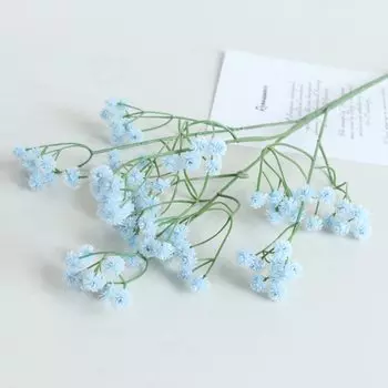 Искусственные цветы гипсофила Green Aloes пластик белый розовый синий