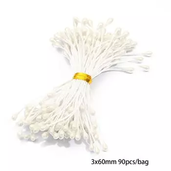 Искусственные цветы Hua Ming Ce белые с красными тычинками