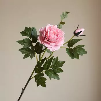 Искусственные цветы Kahaul большие красные шелковые пионы