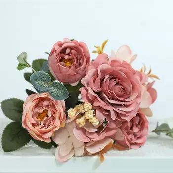 Искусственные цветы Kahaul букет из шелка