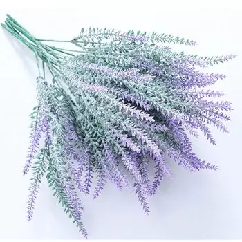Искусственные цветы лаванда флокированный букет