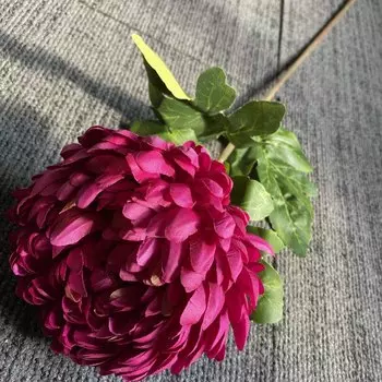 Искусственные цветы LINANUO, Хризантема, шелк, 75 см