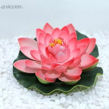 Искусственные цветы лотоса и лилии QIANCLOUDY