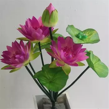 Искусственные цветы лотоса jiumengya 10 стеблей