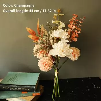 Искусственные цветы пион одуванчик шелк