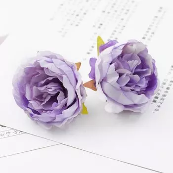 Искусственные цветы пионы CYJT, шелк, 6 шт.