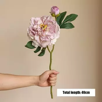 Искусственные цветы пионы шелк 16 см